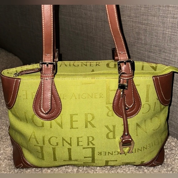 Etienne Aigner Bags Euc Etienne Aigner Canvas Handbag Poshmark